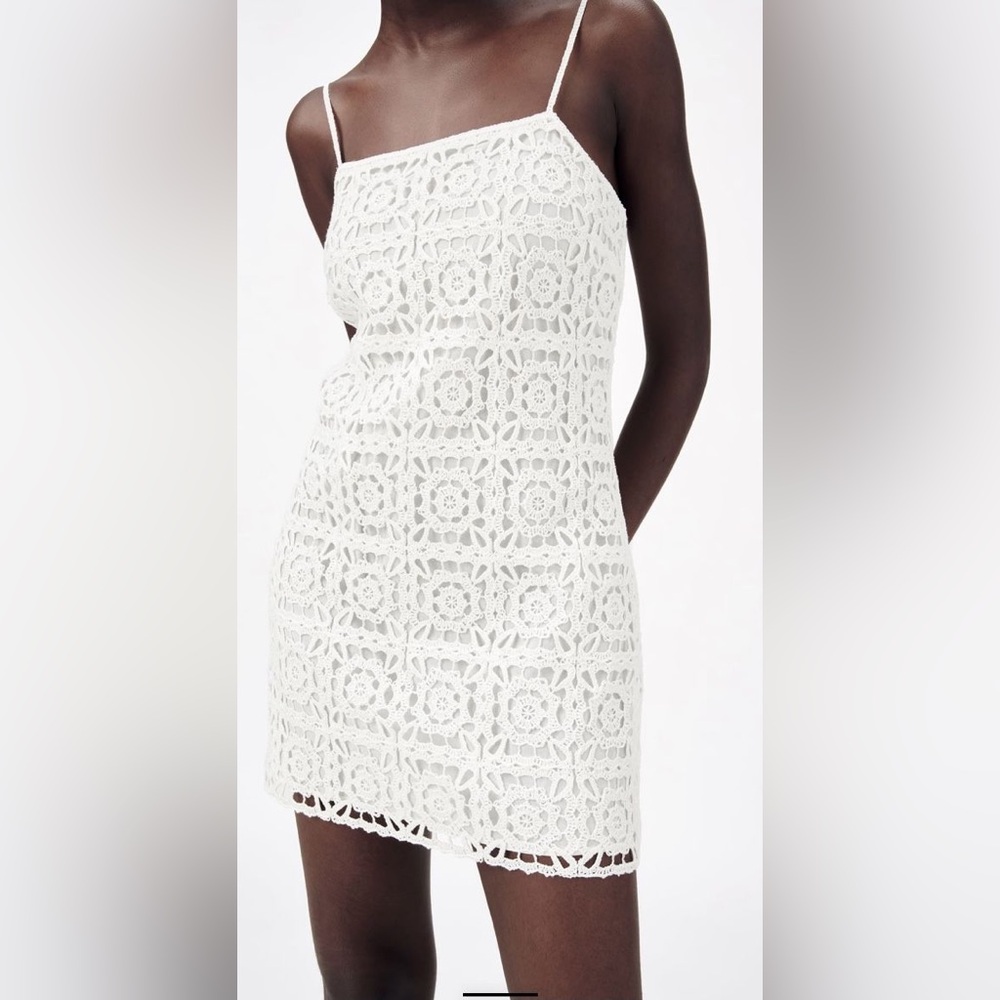 Zara Crochet Mini Dress